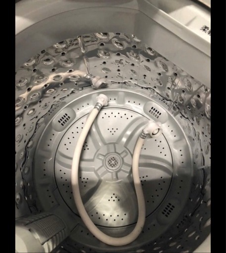 NO B174 ?福岡市内配送設置無料✨?アイリスオーヤマ 洗濯機 5kg 全自動 風乾燥 お急ぎコース ステンレス槽 ホワイトシルバ