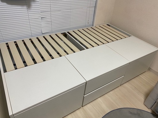 収納付きシングルベッド