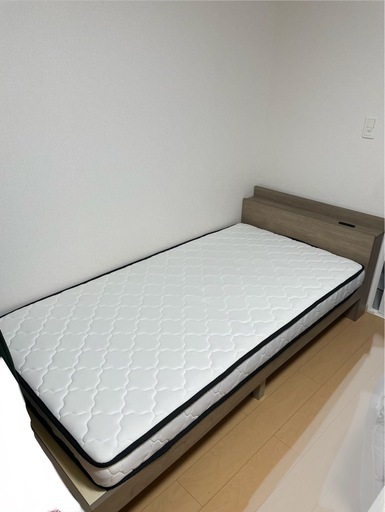 	 RASIK ベッド シングル ポケットコイルマットレス付き