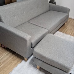 引越し！【美品】3人掛けカウチソファ（L字・分割可）早い者勝ちの画像