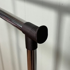 【お安くお譲りします！】高さ伸縮パイプハンガーラック・シングルの画像