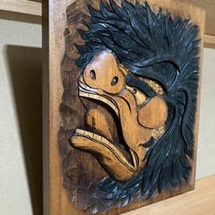 【差し上げます】   木彫  / 上田獅子の画像