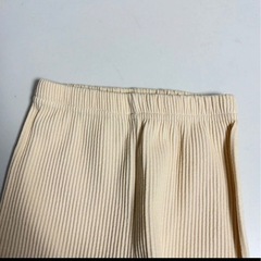 【ベビー】レギンス　スパッツ　80cm クリーム色 リブ編みレギンス レギンス スパッツ キッズの画像