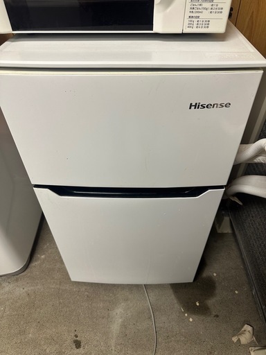 【美品】Hisense 2ドア冷凍冷蔵庫 93L 一人暮らし 2020年製