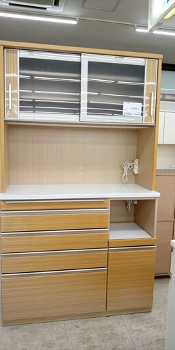 ★リユースのサカイ高崎店★TJ14835 株式会社三幸ジャパン 食器棚 ナチュラル H205×D49×W119.3 クリーニング済み