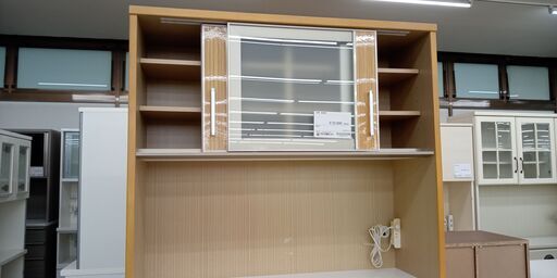 ★リユースのサカイ高崎店★TJ14835 株式会社三幸ジャパン 食器棚 ナチュラル H205×D49×W119.3 クリーニング済み
