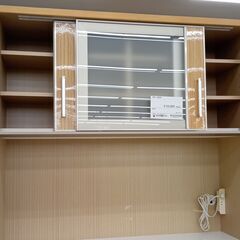 ★リユースのサカイ高崎店★TJ14835 株式会社三幸ジャパン 食器棚 ナチュラル H205×D49×W119.3 クリーニング済みの画像