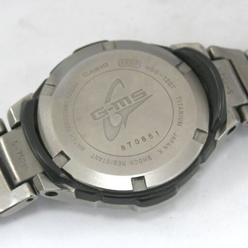 動作品 CASIO Baby-G G-MS クオーツ式腕時計 MSG-120T TITANIUM ワールドタイム テレメモ ストップウォッチ アラーム 札幌市 清田区 平岡