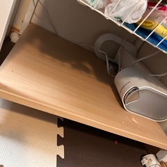 スライド式レンジ台　レンジラック　二口コンセント付きの画像