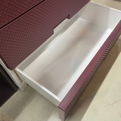 5段収納ボックス ストッパー付き 木製天板 プラケースの画像