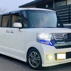 ホンダ N-BOX JF1 カスタム G A パッケージ 平成27 BTナビ ETC バックカメラ シートカバー アルミホイール 電動スライドドア の画像