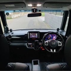 ホンダ N-BOX JF1 カスタム G A パッケージ 平成27 BTナビ ETC バックカメラ シートカバー アルミホイール 電動スライドドア の画像