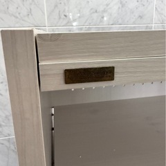 SATO SANGYO 伸縮収納棚 可変式ラック テレビ台 ホワイト 最大166cmの画像