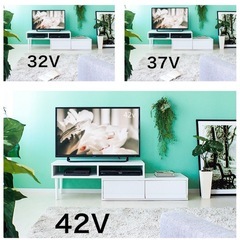 白色テレビボードの画像