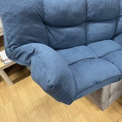 ニトリ カジュアルソファ フルフラット可能 中古の画像