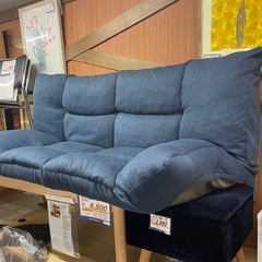 ニトリ カジュアルソファ フルフラット可能 中古の画像