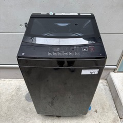 395⭐️2024年製美品セット★ハイアール冷蔵庫ニトリ洗濯機ブラック黒一人暮らし の画像