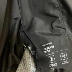 ZARA クロップドダウンジャケット Lサイズの画像