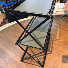 クイックキャンプ 折りたたみ ワイヤー3段ラック アウトドア キャンプ ギア インテリア 収納 【11147271】の画像