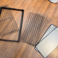 クイックキャンプ 折りたたみ ワイヤー3段ラック アウトドア キャンプ ギア インテリア 収納 【11147271】の画像