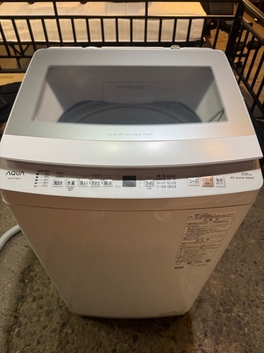 2025年式洗濯機美品‼️ 2025年製 AQUA洗濯機 7kg 美品 25000円