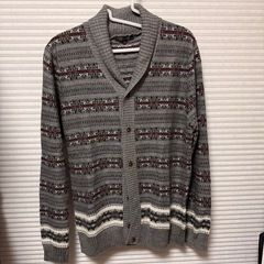 BG カーディガン　グレー　メンズ Mサイズの画像
