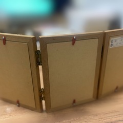 木製 3連フォトフレーム の画像