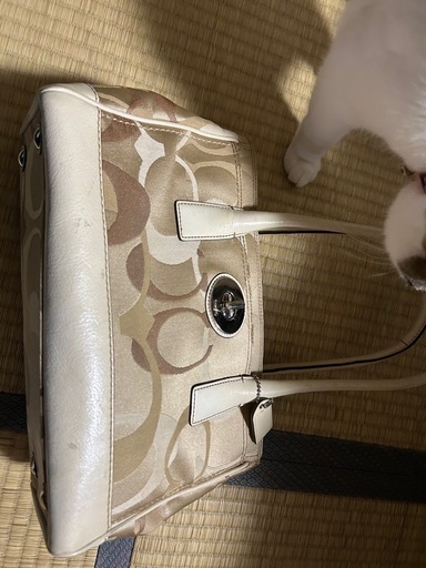COACH トートバッグ シグネチャー ベージュ系