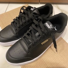 PUMA プーマ シャッフル パーフ スニーカー ユニセックス　ブラックレザー の画像