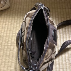 COACH ショルダーバッグ シグネチャー ブラウンの画像