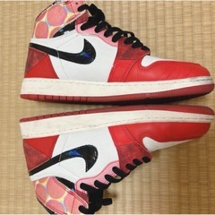 スパイダーマン　ナイキ エアジョーダン１　スニーカー　25cm 美品の画像