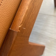 木蔵　ウォールナット本革2人掛けソファの画像