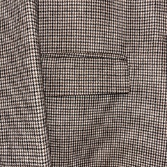 千鳥格子柄ジャケットレディースゆったりMの画像