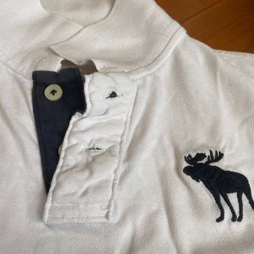 Abercrombie & Fitch ポロシャツ XL ホワイト