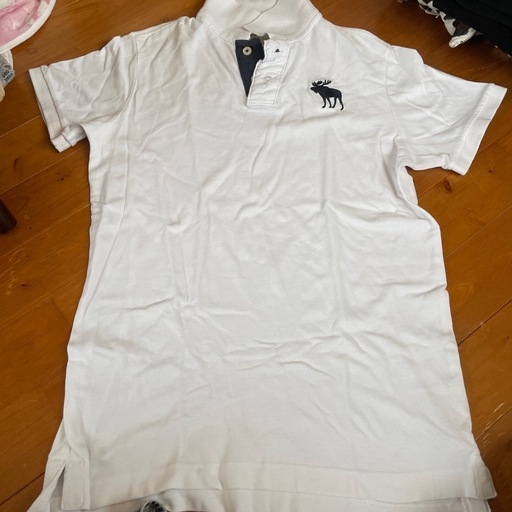 Abercrombie & Fitch ポロシャツ XL ホワイト