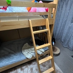 2段ベッドの上のみ。シングルベッドになりますの画像