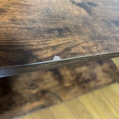 【おしゃれ】木目調ローテーブル 少し傷あり センターテーブルの画像