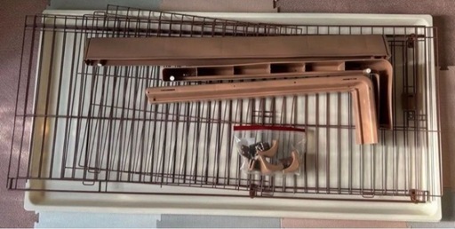 【浜松市近郊引き取り限定】美品　犬用ゲージ　ペットサークル　底面トレー付き 浜松市近郊引き取り限定】美品 犬用ゲージ ペットサークル 底面トレー付き