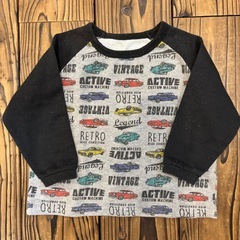 100cm 男の子(ボーイズ)腹巻き付きパジャマ上下セットの画像