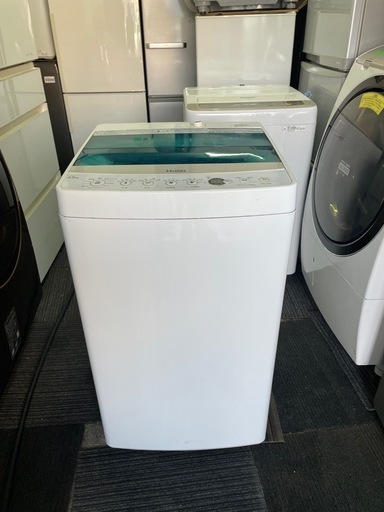 北九州市内配送無料　保証付き ハイアール Haier 全自動洗濯機 4.5kg ホワイト JW-C45A