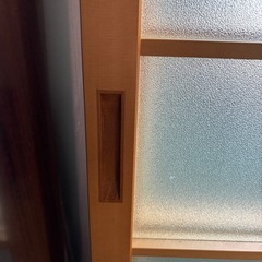 ガラス障子戸　昭和レトロ　引き戸　すりガラス　リフォーム　建具の画像