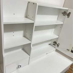  LEDライト付きドレッサー ホワイトの画像