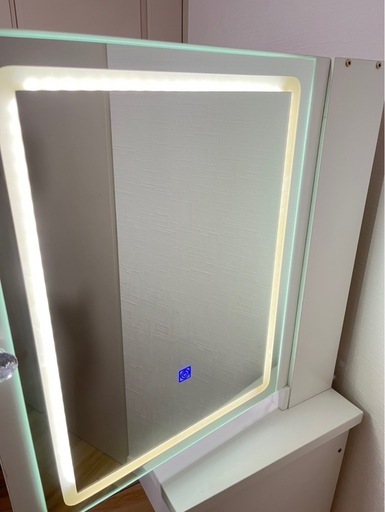  LEDライト付きドレッサー ホワイト