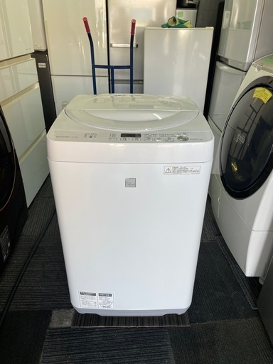 北九州市内配送無料　保証付き SHARP/シャープ洗濯機 ES-G5E3-KW 洗濯容量5､5kg