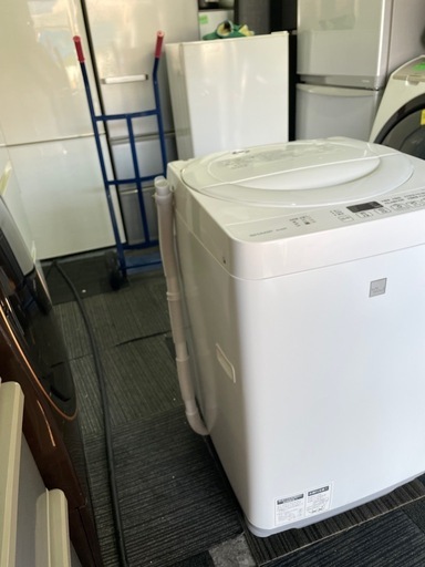北九州市内配送無料　保証付き SHARP/シャープ洗濯機 ES-G5E3-KW 洗濯容量5､5kg