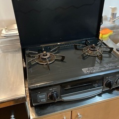 【3/21までお引取限定】ガスコンロ ＆ コンロカバー ＠元住吉駅付近の画像
