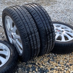 ⭐️早い者勝ち⭐️★2025年製★ENKEI製★ダイハツ純正★タイヤ付きアルミ4本★の画像