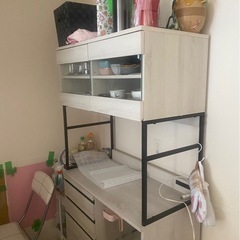 【美品】moca company  90巾食器棚の画像