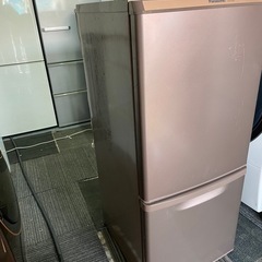 北九州市内配送無料　保証付き パナソニック Panasonic 冷蔵庫(138L 右開き) 2ドア シルバー NR-B148Wの画像