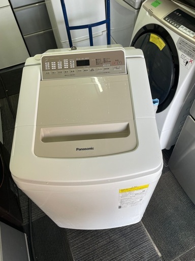北九州市内配送無料　保証付き パナソニックNA-FD80H7-N 縦型洗濯乾燥機 シャンパン [洗濯8.0kg /乾燥4.5kg /ヒ